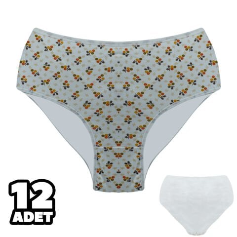 Dondeza 601-37 Desenli Bayan Battal Bato 12'li