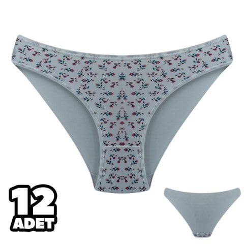 Dondeza 101-142 Desenli Bayan Bikini 12'li