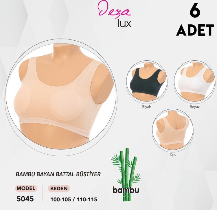 Dondeza 5045 Battal Bayan Bambu Bustiyer 6'lı