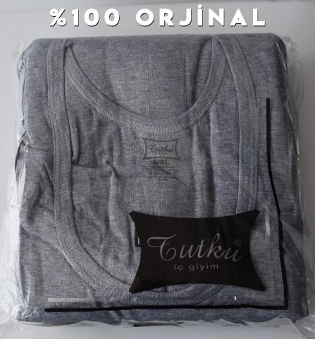 Tutku 0102 Erkek Renkli Ribana Atlet 6'lı