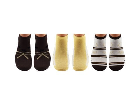 Esinti 33-6 (36-40) Naturel Pamuk Bayan Patik Çorap 12'li