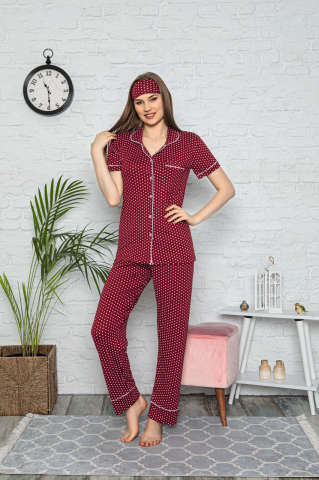 Tekten 6510 Kısa Kollu Bayan Pijama Takımı