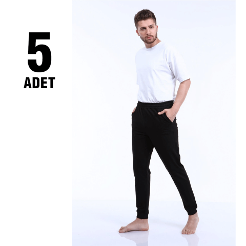 Sahra Ten 165 Kompak Manşetli Battal Erkek Eşofman 5'li