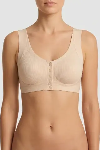 Layza 8222 (M-L-XL-XXL) Lazer Kesim Hayalet Dikişsiz Bayan Sütyen 6'lı