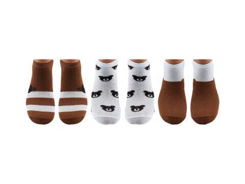 Esinti 33-4 (36-40) Naturel Pamuk Bayan Patik Çorap 12'li