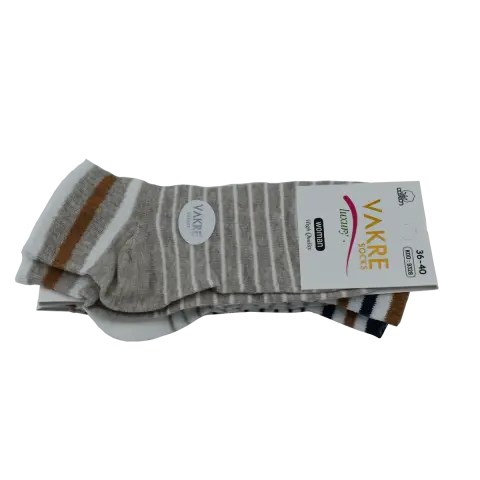 Vakre 9328-38 (36-40) Bayan Penye Patik Çorap 12'li