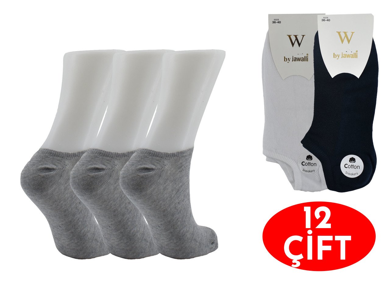 By Jawalli Bayan Pamuklu Sneakers 12'li