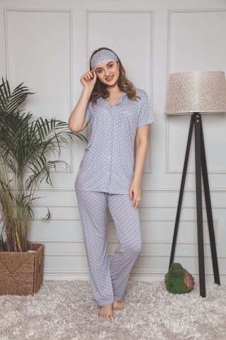 Tekten 5000 Kısa Kollu Bayan Pijama Takımı