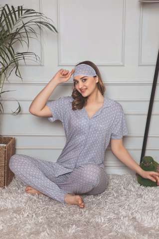 Tekten 5000 Kısa Kollu Bayan Pijama Takımı