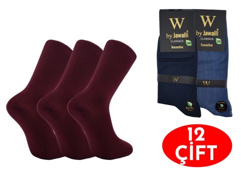 By Jawalli Erkek Bambu Dikişsiz Soket 12'li