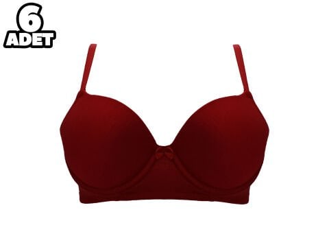 Liza 1019 Nefes Alan Bayan Desteksiz Sütyen 6'lı