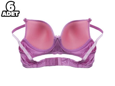 Liza 1019 Nefes Alan Bayan Desteksiz Sütyen 6'lı