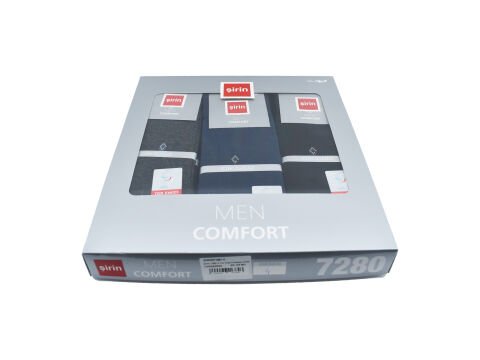 Şirin 7280-4 (40-44) Ter Emici Dikişsiz Erkek Soket Çorap 12'li