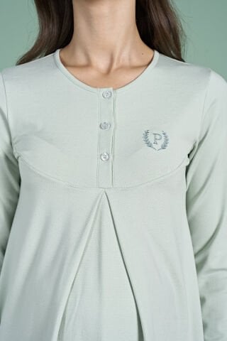 Pijadore 1946 (M-L-XL-XXL) Uzun Kollu Bayan Lohusa Pijama Takım 4'lü