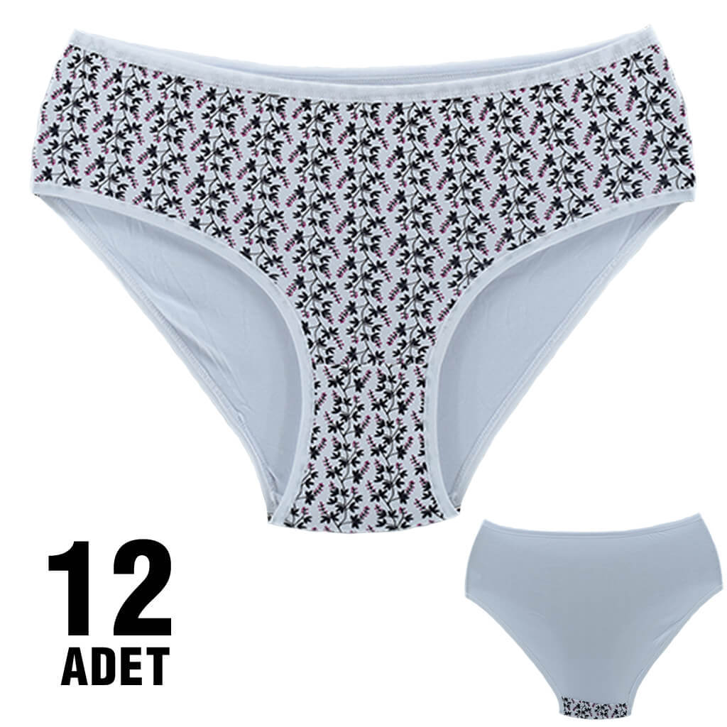 Dondeza 301-35 Desenli Bayan Bato 12'li