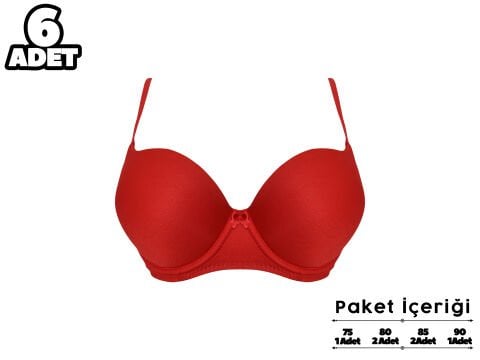 Liza 2010 Balenli Duble Destekli Sütyen 6'lı