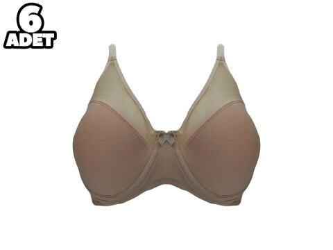 Liza 2020 C Cup Balenli Desteksiz Sütyen 6'lı
