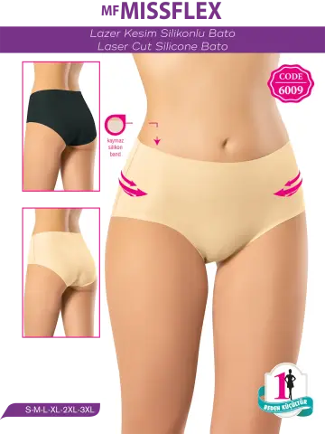 Flex Fit 6009 Lazer Kesim Silikonlu Bato