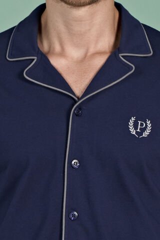 Pijadore 1937 (M-L-XL-XXL) Uzun Kollu Erkek Pijama Takım 4'lü