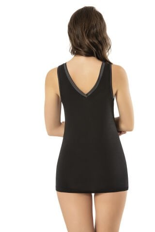 Kota 6619 Bambu Süprem Saten Askılı Bayan Atlet 6'lı