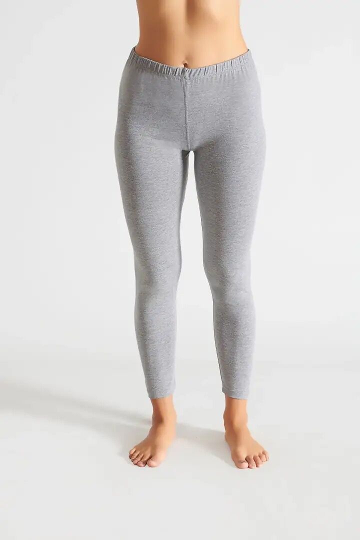 Tutku 0173 Bayan Uzun Düz Tayt 6'lı GRİ - 7/3XL
