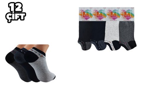 Milano 013-4 Bayan Penye Patik Çorap 12'li