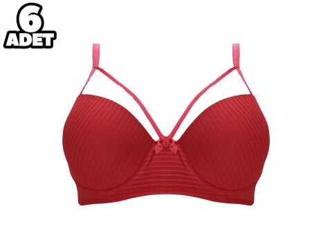 Liza 2040 Balenli Desteksiz Sütyen 6'lı