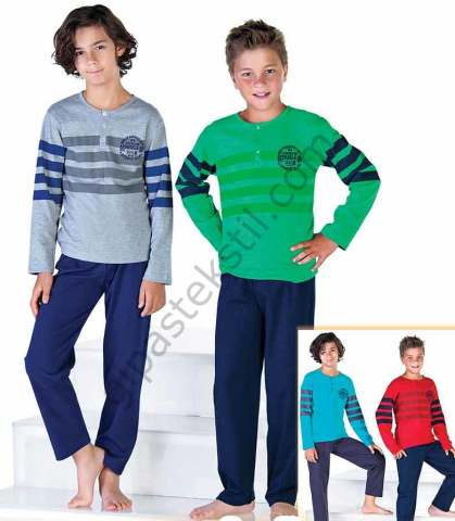 ELSİMA GARSON BOY ERKEK ÇOCUK PİJAMA 1330