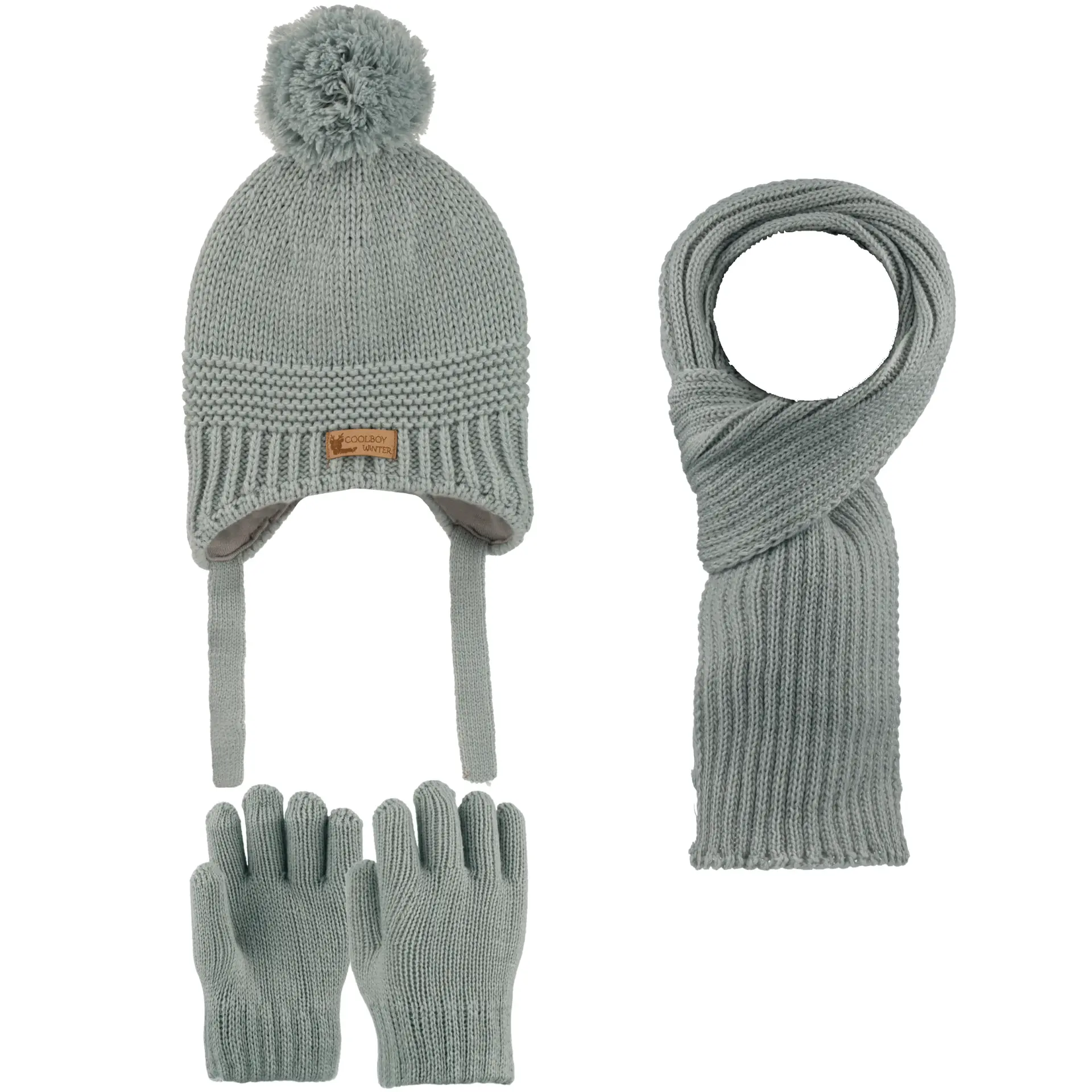 Kitti P-K26160-07 (1-4) Yaş Erkek Çocuk Şapka Atkı Eldiven Takım 6'lı