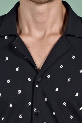 Pijadore 1928 (M-L-XL-XXL) Uzun Kollu Erkek Pijama Takım 4'lü SİYAH - M-L-XL-XXL