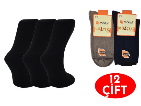 Gülçek Kız Erkek Çocuk Modal Çorap 12'li