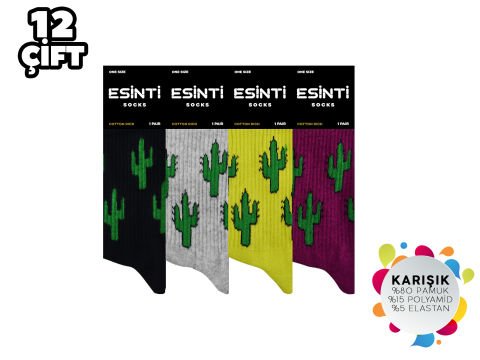 Esinti 20-12 Bayan Kolej Çorap 12'li