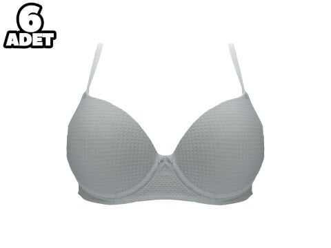 Liza 2080 Jakarlı Bayan Desteksiz Sütyen 6'lı