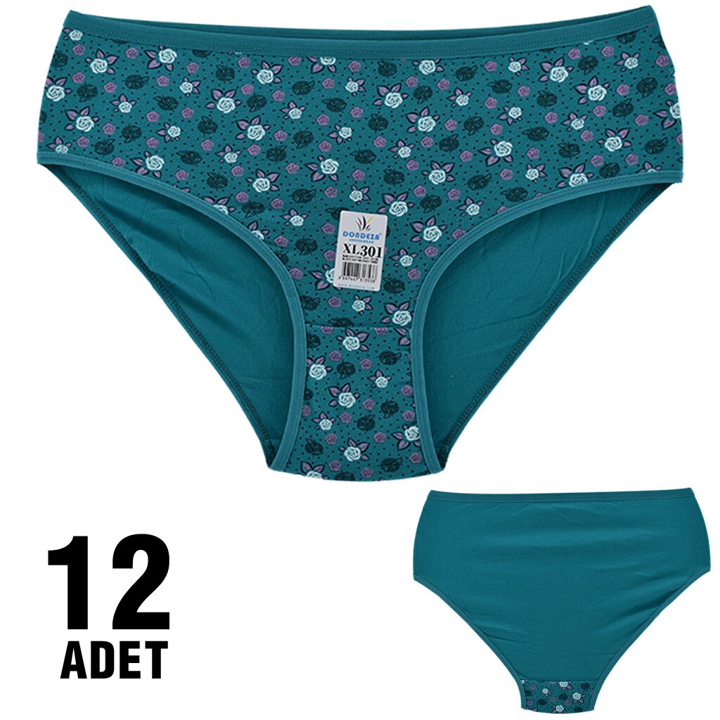 Dondeza 301-121 Desenli Bayan Bato 12'li