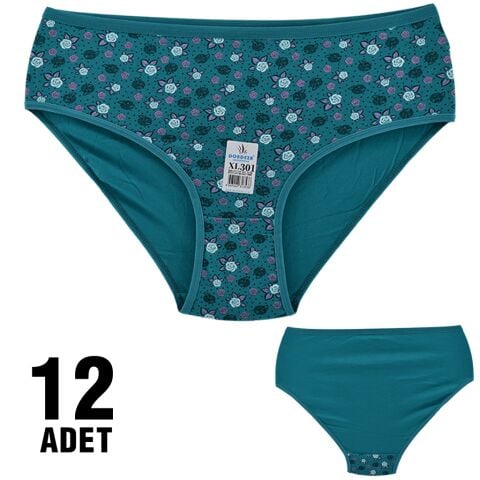 Dondeza 301-121 Desenli Bayan Bato 12'li