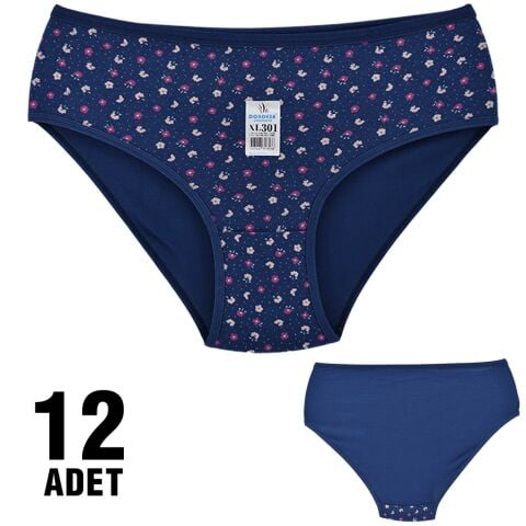 Dondeza 301-114 Desenli Bayan Bato 12'li