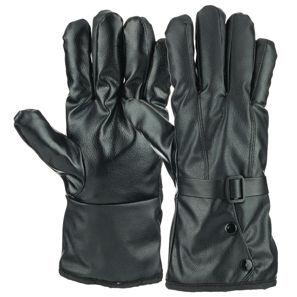 Suyutti K25540-03-001 İthal Erkek İçi Kürklü Kalın Suni Deri Eldiven 6'lı