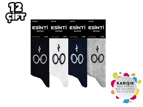 Esinti 20-1 Bayan Kolej Çorap 12'li