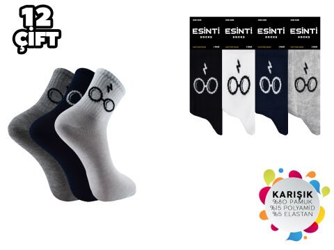 Esinti 20-1 Bayan Kolej Çorap 12'li