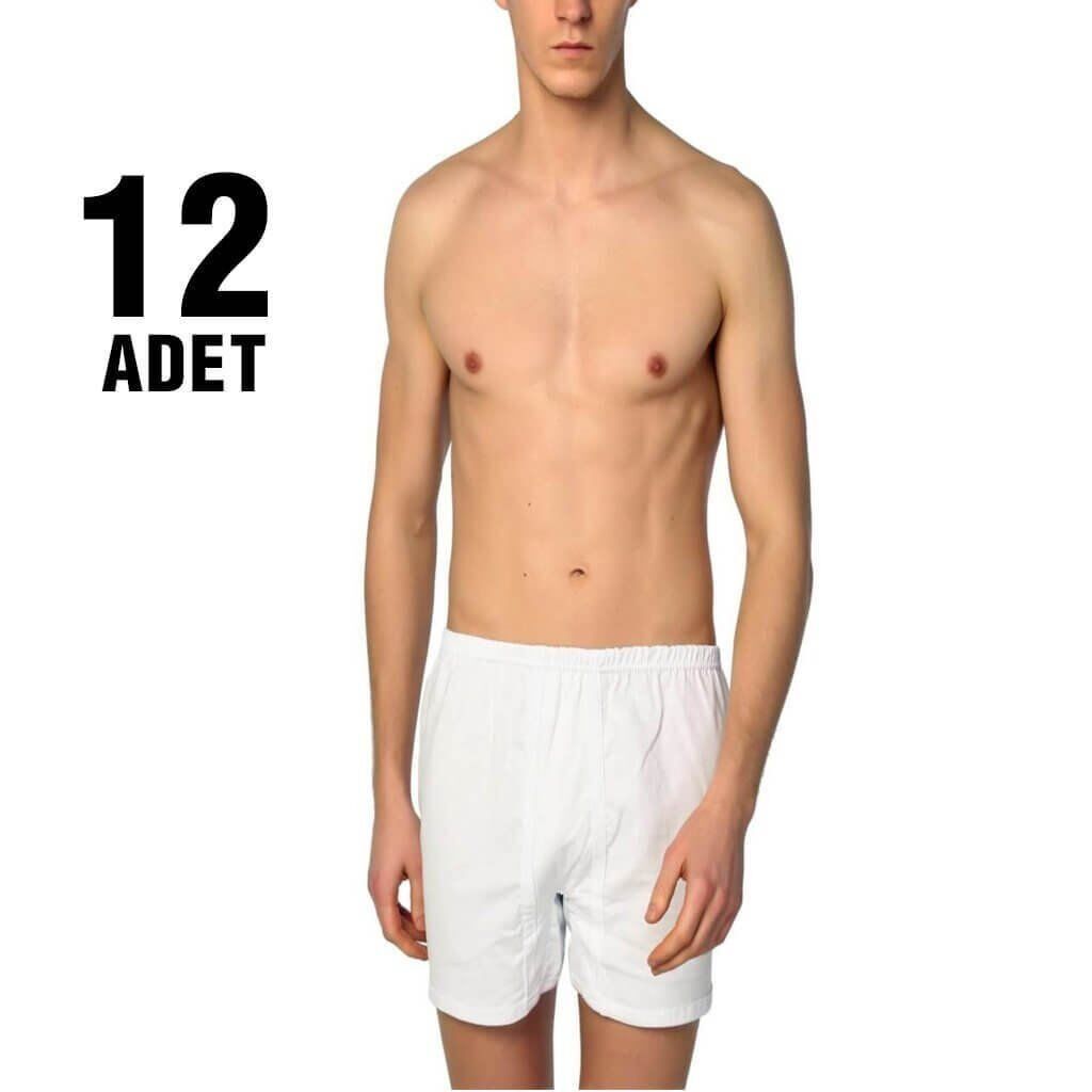 Seher 0006 Beyaz Penye Erkek Paçalı Arjantin 12'li