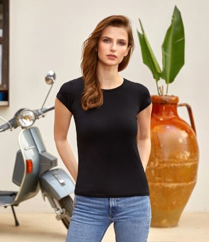 Berrak 2133 Bisiklet Yaka Kısa Kollu Bayan Elestan Badi