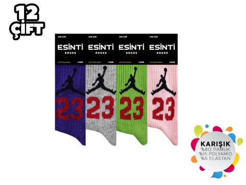 Esinti 20-5 Bayan Kolej Çorap 12'li