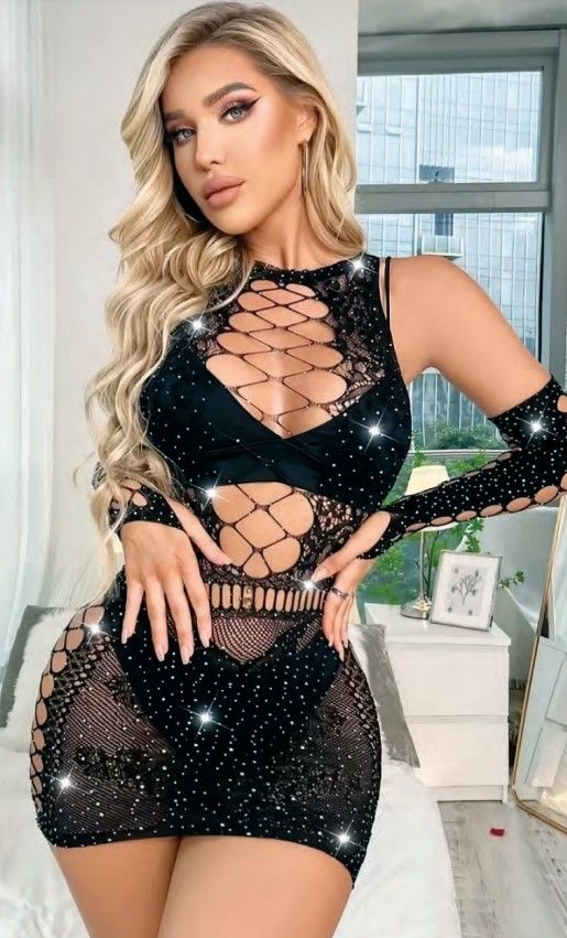 NIGHTLIGHT 5564 Taşlı Bayan Vücut Çorabı