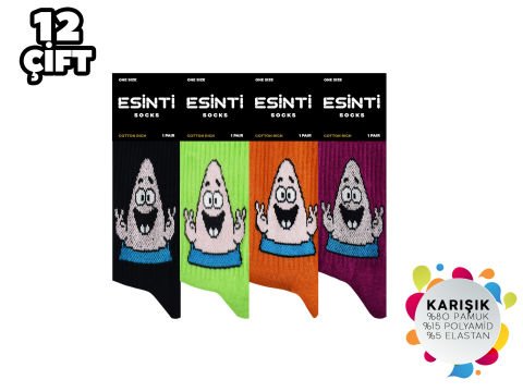 Esinti 20-13 Bayan Kolej Çorap 12'li