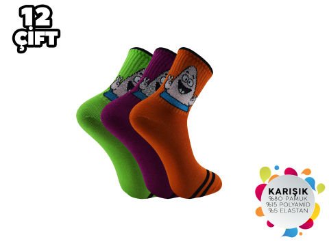 Esinti 20-13 Bayan Kolej Çorap 12'li