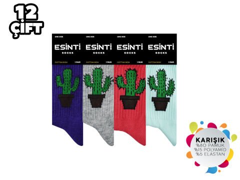 Esinti 20-16 Bayan Kolej Çorap 12'li