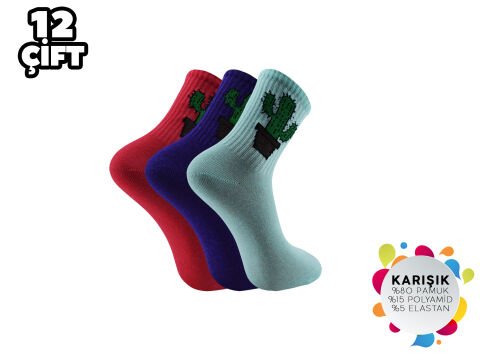 Esinti 20-16 Bayan Kolej Çorap 12'li