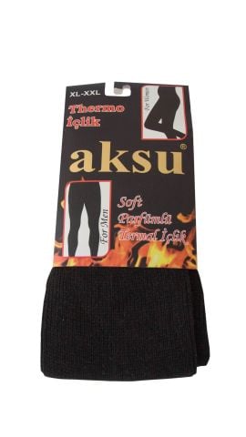 Aksu Gri Soft Parfümlü Thermo Örgü Erkek Termal Tayt