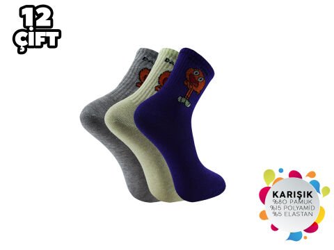 Esinti 20-17 Bayan Kolej Çorap 12'li