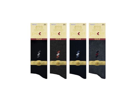 Pelin 1-32 (40-44) Erkek Penye Likralı Çorap 12'li